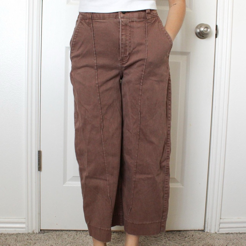 Hollister Brown Ultra High-Rise Pants